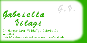 gabriella vilagi business card